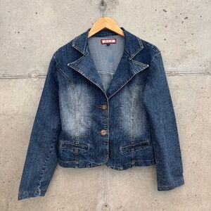 Denim Jacket Blazer, Large